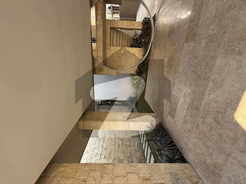 Interior View of Modern Corner Villa